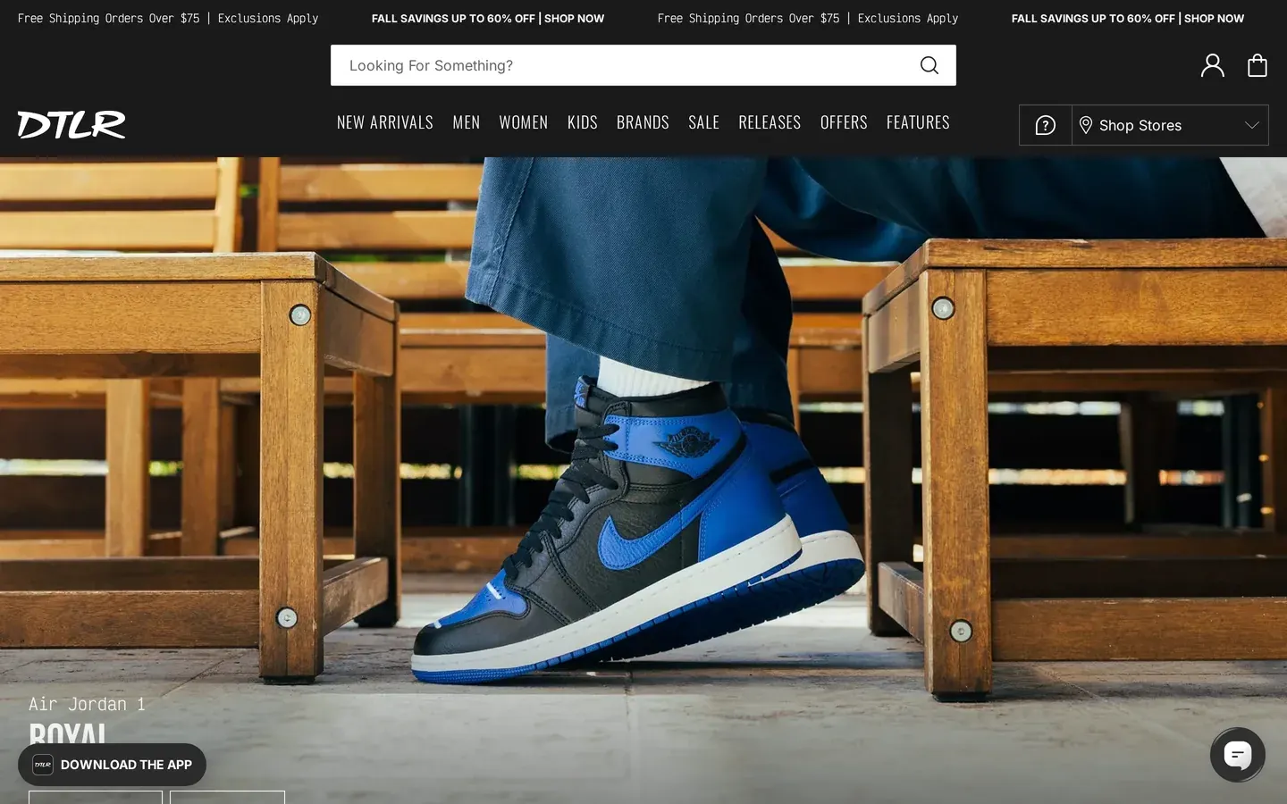 DTLR — actual live website homepage