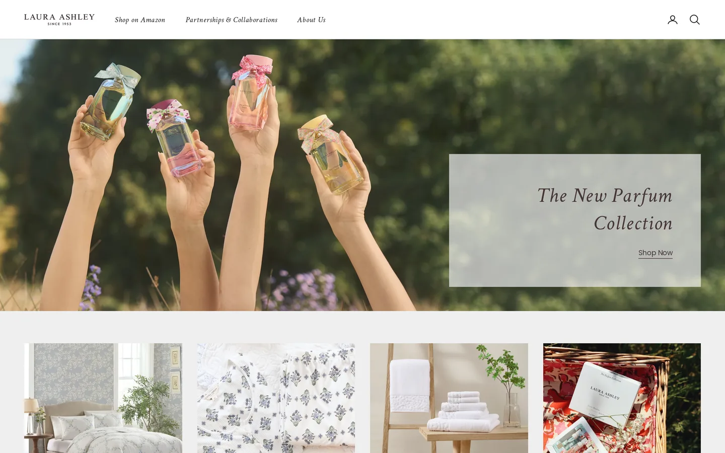 Laura Ashley USA — actual live website homepage